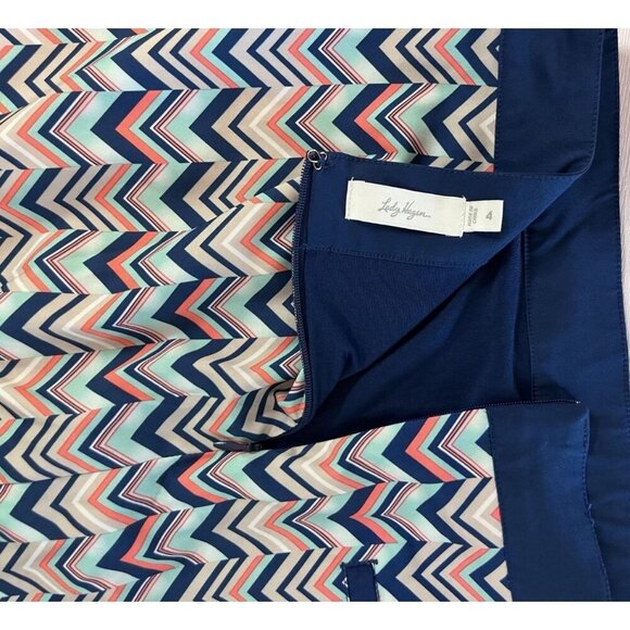 LADY HAGEN Womens Multicolor Chevron Print Skort  Size 4  Athletic Fit Polyester - Picture 6 of 11